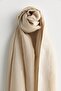 Patterned Cotton Naia Lyocell Shawl Cream - 8