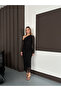 Women's Black One Shoulder Stone Tulle Dress