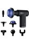 Pulse Massage Gun - Hot & Cold Therapy, Digital Display, 6 Heads, 45min - Black