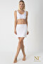 Bamboo Mini Skirt Lining, Mini Jupon - Natural Fabric, Modern Pattern. - 2