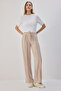 Ribbed Pants with Elastic Waist - 2