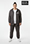 Women's Plus Size Zippered Hooded Chef Printed Thin Sweatshirt Cardigan - Comfortable Fit Spr26Bhrk921