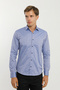 Long Sleeve Snap Fastener Printed Men's Shirt - 3