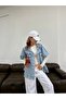 WOMEN'S ICE SNOW PONCHO OVERSIZE DENIM VEST - 5
