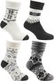 Women's Towel Cotton Winter Socks Multi-Colored 4-Pack - 2