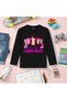 Kpop Demon Hunters Saja Boys Long Sleeve Printed Girls' T-Shirt (4-13 Years)