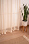 Flowy Durable Decorative Weighted Animal-Friendly 1/2 Sparse Pleated Tulle Curtain Kitchen Living Room Bedroom - 2