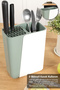 Adjustable Spoon Knife Stand - Organizer Knife Holder with Extendable Compartments Countertop Cutlery Holder Green - 4