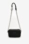 Women's Embossed Patterned Chain Shoulder Strap Black Shoulder Bag Ew001924 Af19228-Uc001