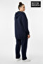 Women's Plus Size Hooded Zippered N Printed Thin Sweatshirt Cardigan Spr26Bhrk922 - 2