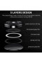 Huawei Pura 70 Camera Lens Protector, 9H Tempered Glass, Metal Ring, Black - 3