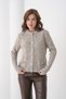 Women's Crew Neck Gold Buttoned Knitwear Cardigan - 3