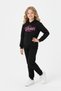 3 İplik Ş Fleece-Lined Winter Kangaroo Pocket Dream Print Detailed K Hooded Girls' Tracksuit Set - 4