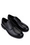 Men's Genuine Leather Black Floater Classic Shoes - 2