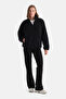 Black Women's Fleece Sweatshirt - 4