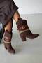 Gipsy Suede in Brown with Gusset and Accessories