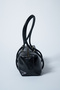 Aura Cracked Effect Bag Black - 3