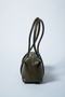 Aura Cracked Effect Bag Oil Green - 3