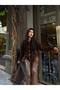 Modern Fur Textured Cardigan in Soft Touch in Brown Tones - 5
