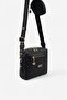 Black - Black Monogram Women's Crossbody Bag Sp1038 - 2