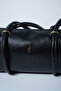 Aura Cracked Effect Bag Black - 6