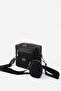 Black - Black Monogram Women's Crossbody Bag Sp1038 - 5