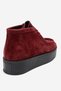 Melia Burgundy Suede Genuine Leather Women's Ankle Boots - 5