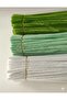 3-Piece Chenille Set: 50 Pieces Mint Green, 25 Pieces White, 25 Pieces Khaki Army Green Chenille, Fuzzy Wire - 3