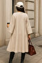 Women's Trend Premium Comfort Long Cream Cashmere Poncho - 3