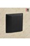 Mallia Senses 1 Gang Cable Outlet - 45A Pack of 10 (Matt Black) - 3