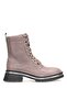 D25Kb-4610 Women's Genuine Leather Heeled Boots Mink