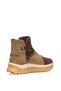 D25Kb-4090 Women's Genuine Nubuck Leather Flat Boots Brown - 4