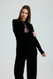 Women's Thessaloniki Fabric Suit with piped Tie Detail on the Front - 5