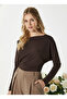 Women's Elegant Asymmetrical Shoulder Detail Blouse