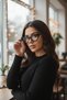 Cateye Blue Light Protection Screen Glasses Stylish and Timeless Design Glasses Can Be Changed - 4