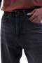 Men's Washable Black Baggy Loose Fit Jeans - 6