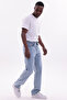 Men's Ice Blue Baggy Loose Fit Jeans - 5