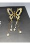 Rhinestone Butterfly Hair Clip, Rhinestone Claw Clip, Pearl Tassel Hair Clamp,