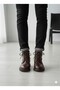 Sergeant Genuine Leather Fur Lining Black Boots - 5