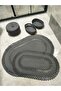 Jute, Bathroom Set, Bath Set, Bath Mat, Mat Set, Makeup Basket, Detergent Basket, with Tricot - 3