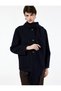 Long Sleeve Buttoned Shawl Collar Cashmere Coat with Pockets - 2