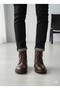 Sergeant Genuine Leather Fur Lining Black Boots - 2