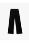 Comfortable Fit Elastic Waist Striped Detail Wide Leg Sports Sweatpants - 4
