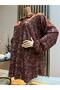 Women's Hijab Clothing Printed Turlu Combed Cotton Shirt - 4