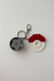 Wheel-Rim Brake Disc Silver Chain Keychain, Bag Ornament - 3
