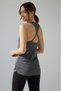 Aura Women's Sports Tank Top with Back Detail Gray - 6