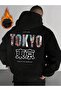 Tokyo City Themed Printed Unisex Oversized Hoodie