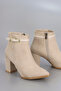 Als 199 Thin Belt Buckle Zippered Ankle Boots - 2