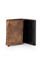 Magnetic Automatic Mechanism Wallet Knitted Flexible Belt Men's Combination Set Tan Brown Color M-07-T - 4