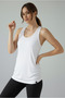 Aura Back Detailed Women's Sports Tank Top White - 5